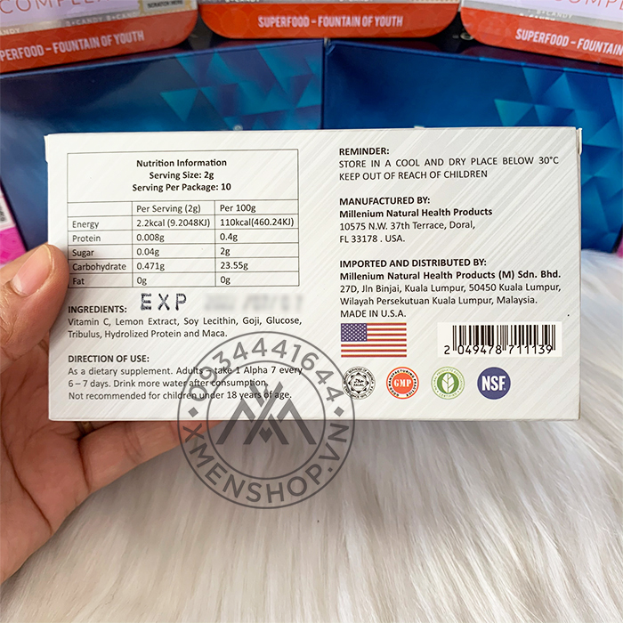 1 Hộp Kẹo Sâm A7 10 viên