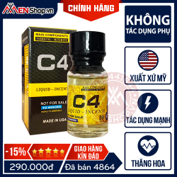 Chai Hít Popper C4 Vàng - 10ml - Mạnh Mẽ Và Quyền Lực