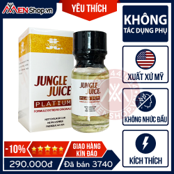 Chai Hít Popper Jungle Juice Platinum Vàng - 10ml - Tuông Trào Mạnh Mẽ