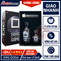 Chai Hít Popper Squid Game Đen - 40ml - Phiên Bản Đặc Biệt