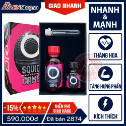 Combo nước hoa Popper Squid Game Hồng - 40ml - Phiên Bản Đặc Biệt