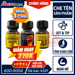 Combo 3 Chai Hít Popper Golden 10ml - Miễn Phí Giao Hàng