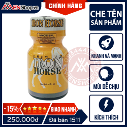 Chai Hít Popper Premium Iron Horse - Ngựa Thép - 10ml